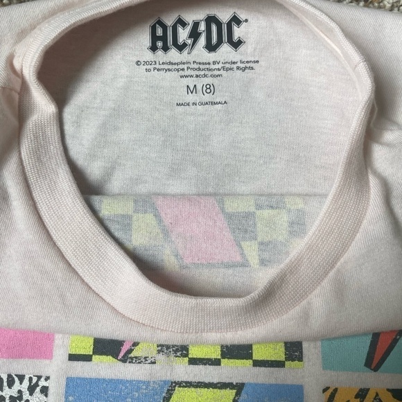Girls AC⚡️DC Long Sleeve Shirt. Medium 8 - Picture 4 of 7